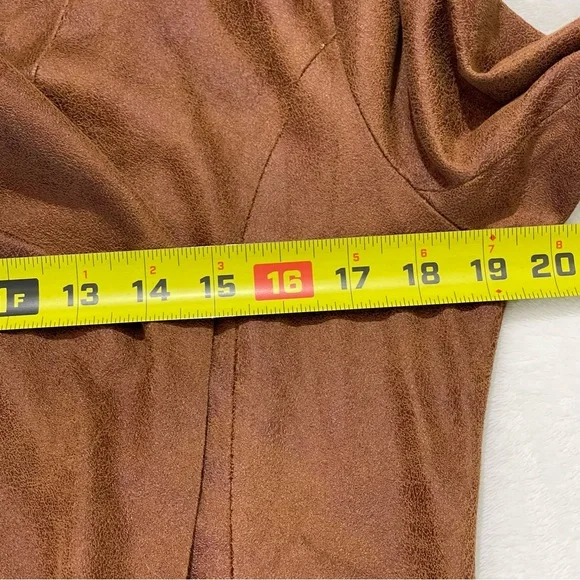 WORTHINGTON SIZE M Brown Suede Women's Jacket - Picture 4 of 9